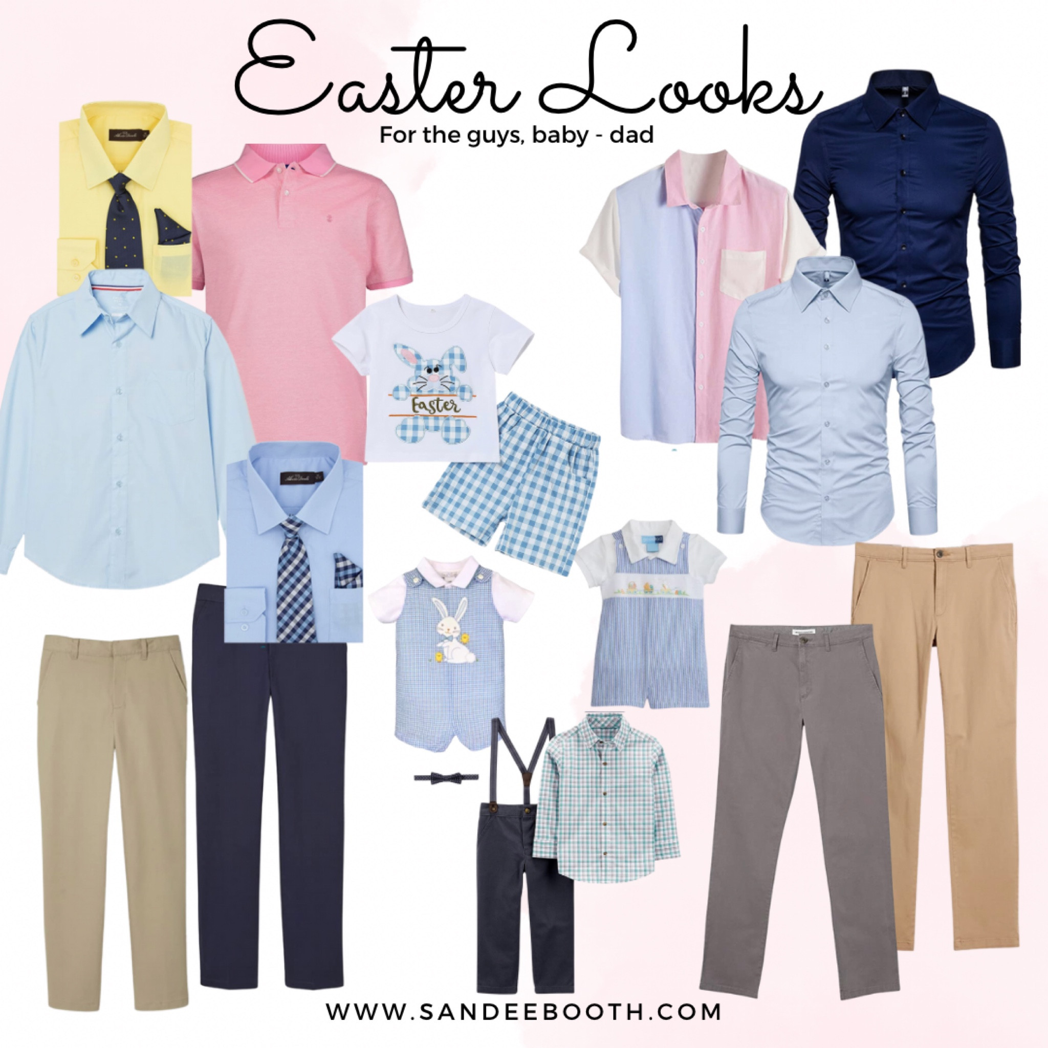Easter looks for the guys! Baby, toddler, boys and adults. All budget friendly ad well! 

Wedding Guest, Easter, Easter outfit, vacation outfits. 

#LTKmens #LTKkids #LTKbaby