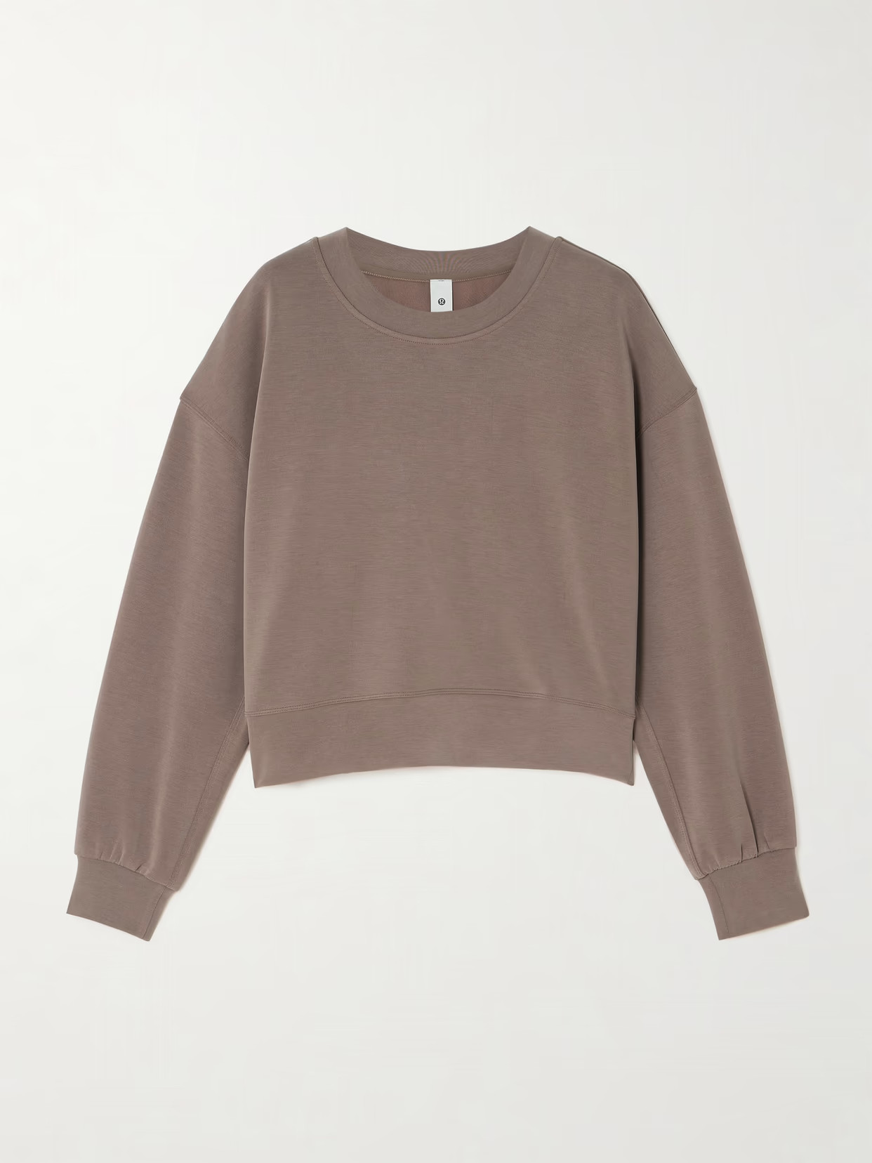 lululemon - Softstreme™ Perfectly Oversized Cropped Crew - Brown | NET-A-PORTER (US)