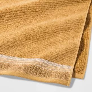 Diamond Border Terry Bath Towel - Threshold™ | Target