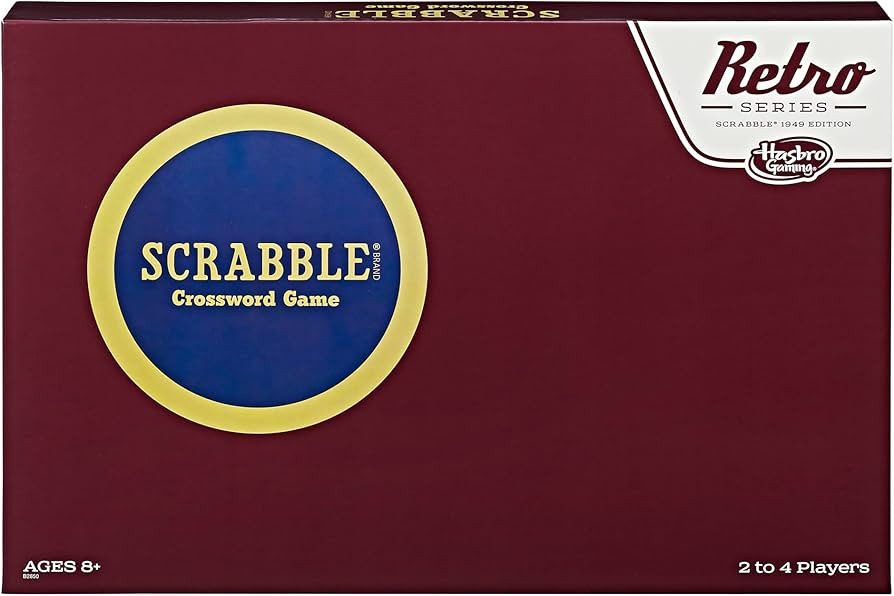 Hasbro Gaming Retro Series Scrabble 1949 Edition Board Game | Amazon (US)