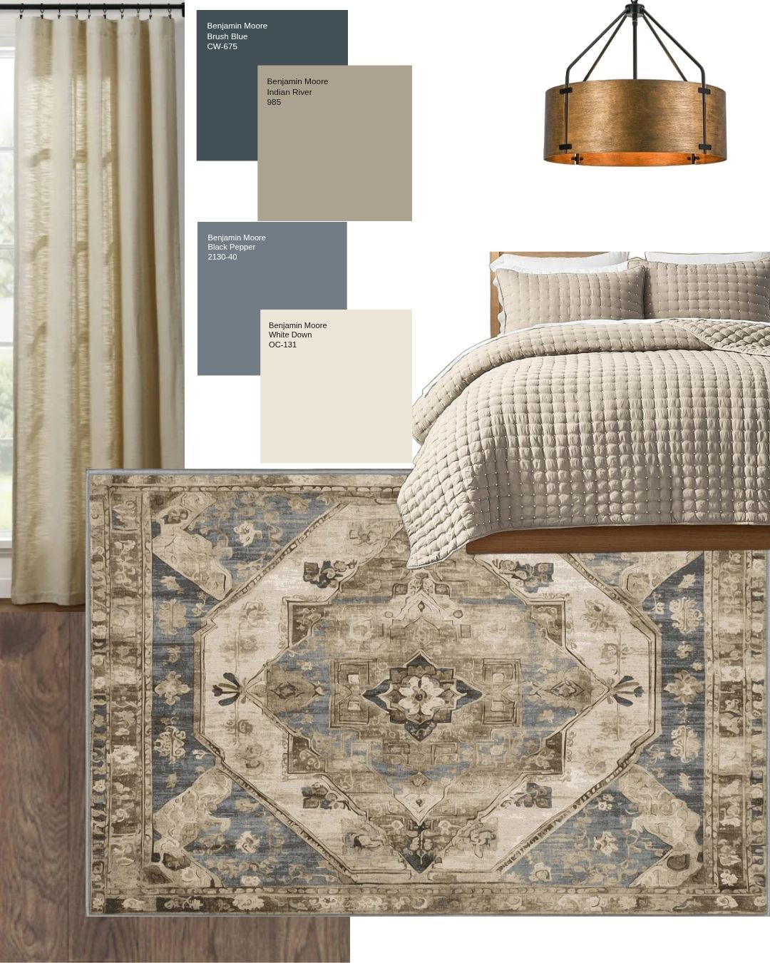 Bedroom decor. Designer inspired set. Drapery, bedding, rug, ceiling light.
Rug is back in stock!

#humandesigner #wayfairhome #wayfaircreator #wayfairdeals #amazondeals #amazonhome #amazonmusthaves #bedroomdecor #bedroomrug #colourpalette #blue  

 #LTKhome #LTKstyletip #LTKfamily