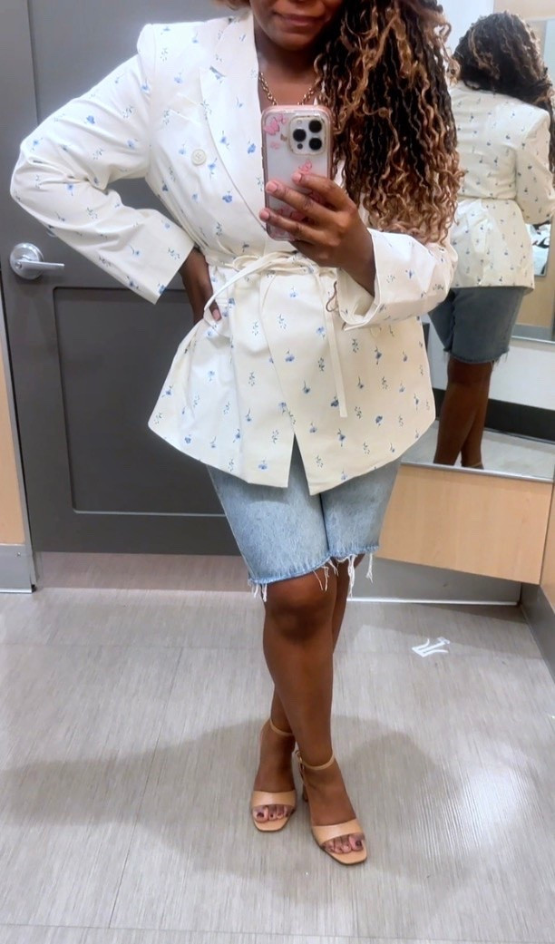 Loving this gorgeous floral blazer and shorts from KBB @Target