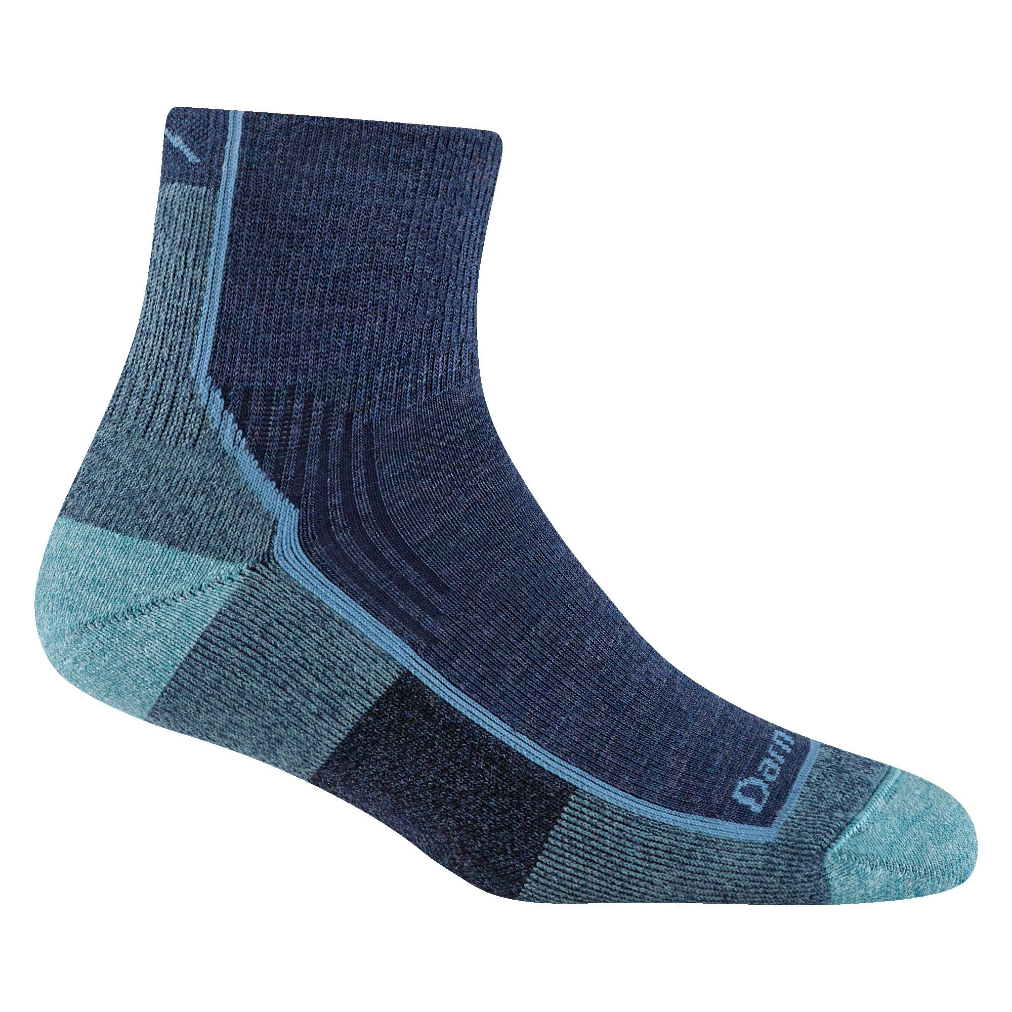 Darn Tough Women's Hiker Quarter Cushion Socks Blue S | REI