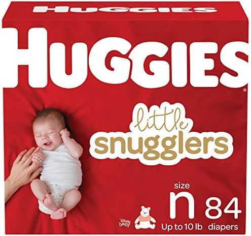 Huggies Little Snugglers Baby Diapers, Size Newborn, 84 Ct | Amazon (US)