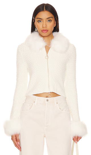 Show Me Your Mumu Zermatt Zip Up in White. - size L | Revolve Clothing (Global)