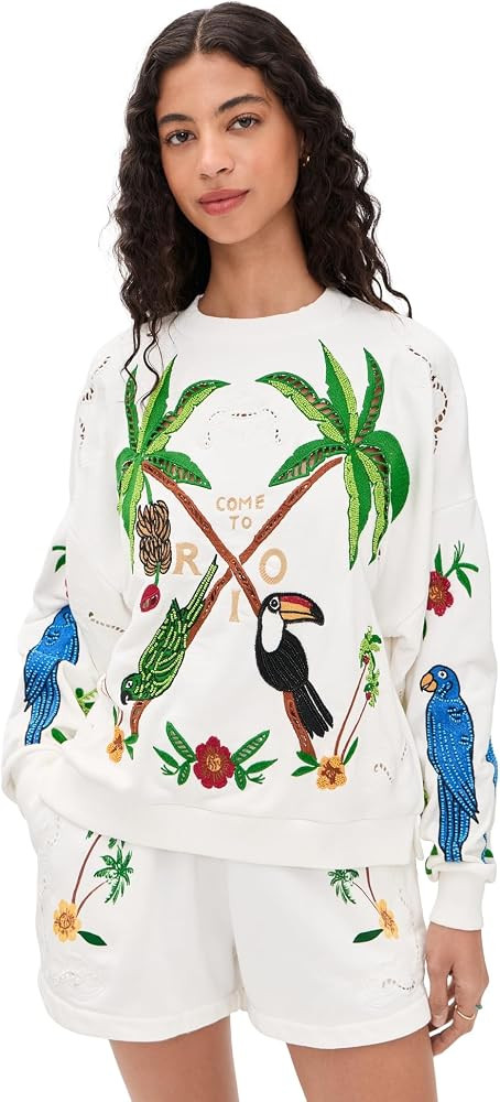 FARM Rio Women's Coconut Trees Come to Rio Sweater | Amazon (US)