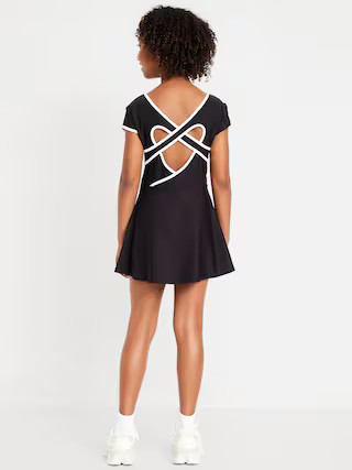 PowerSoft Heart-Shaped Back Athletic Dress for Girls | Old Navy (US)