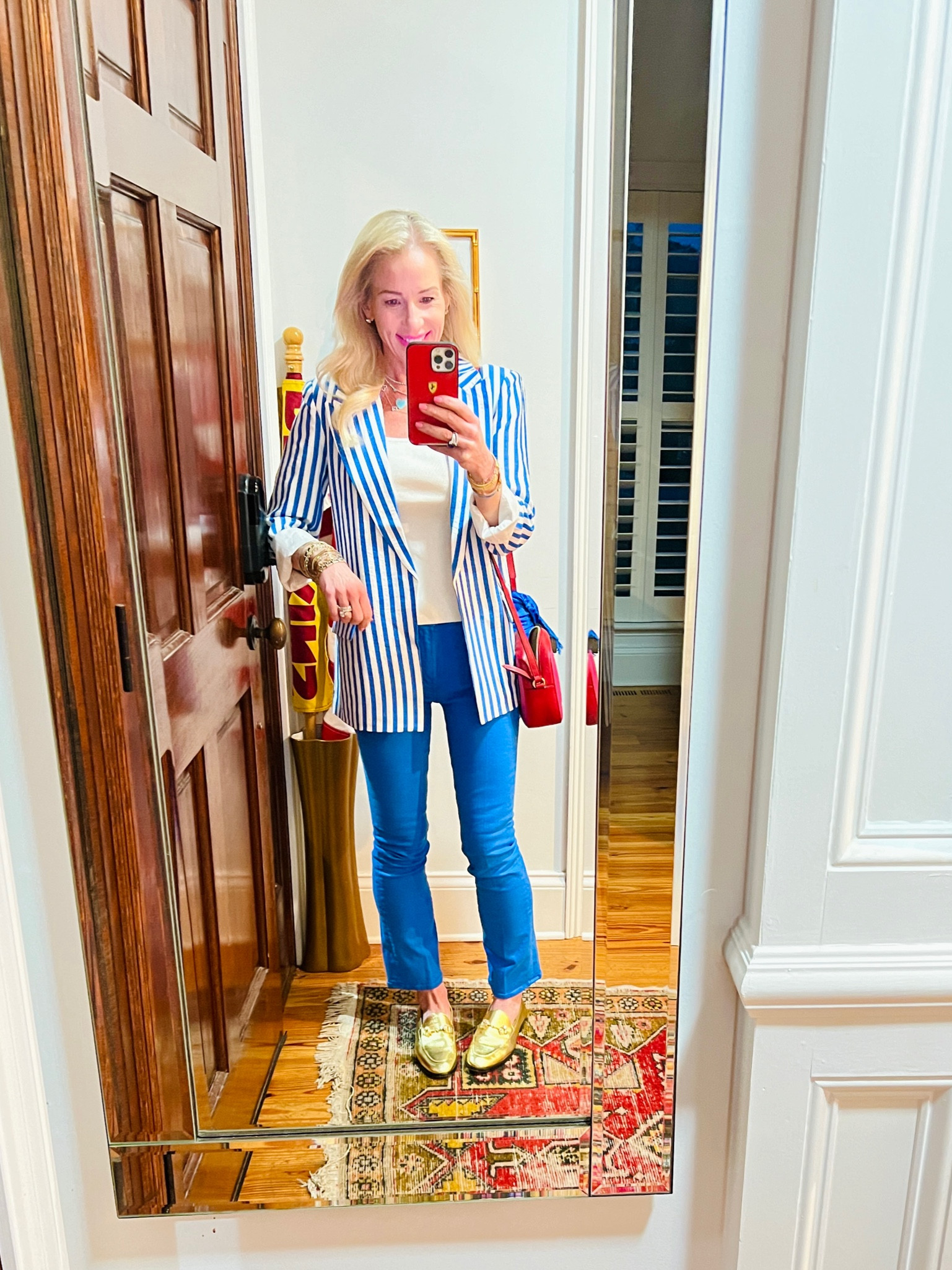 Girls night look! Linked a scarf in pink (they’re sold out of the blue which is by LV so I linked my fave Gucci scarf) & linked same bag, different colors as mine is older :)