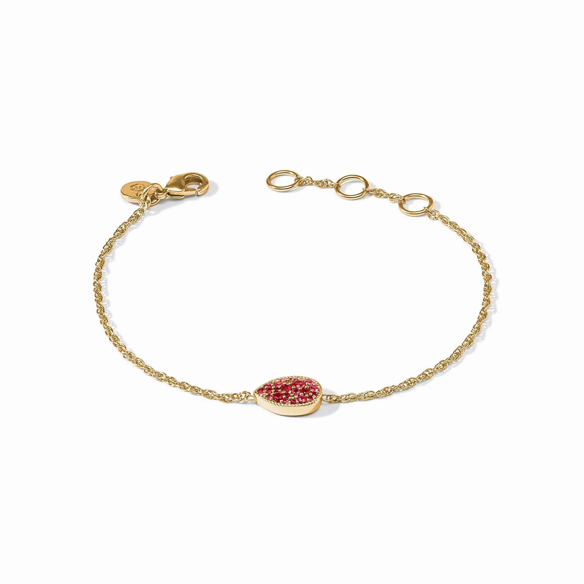 Pavé Teardrop Delicate Bracelet | Julie Vos