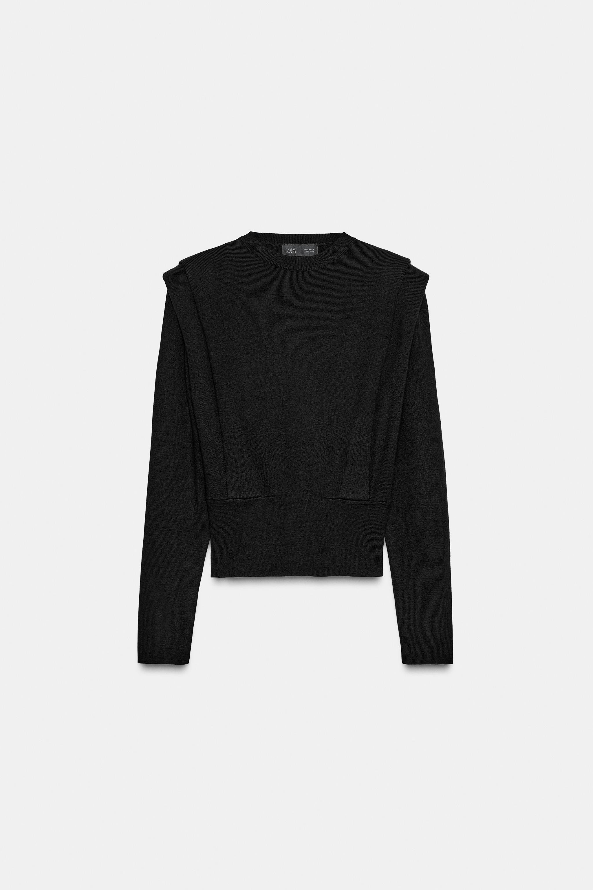 SHOULDER PAD KNIT JUMPER | Zara US