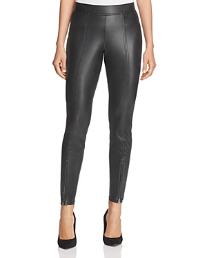 Hue Zip Hem Faux Leather Leggings | Bloomingdale's (US)