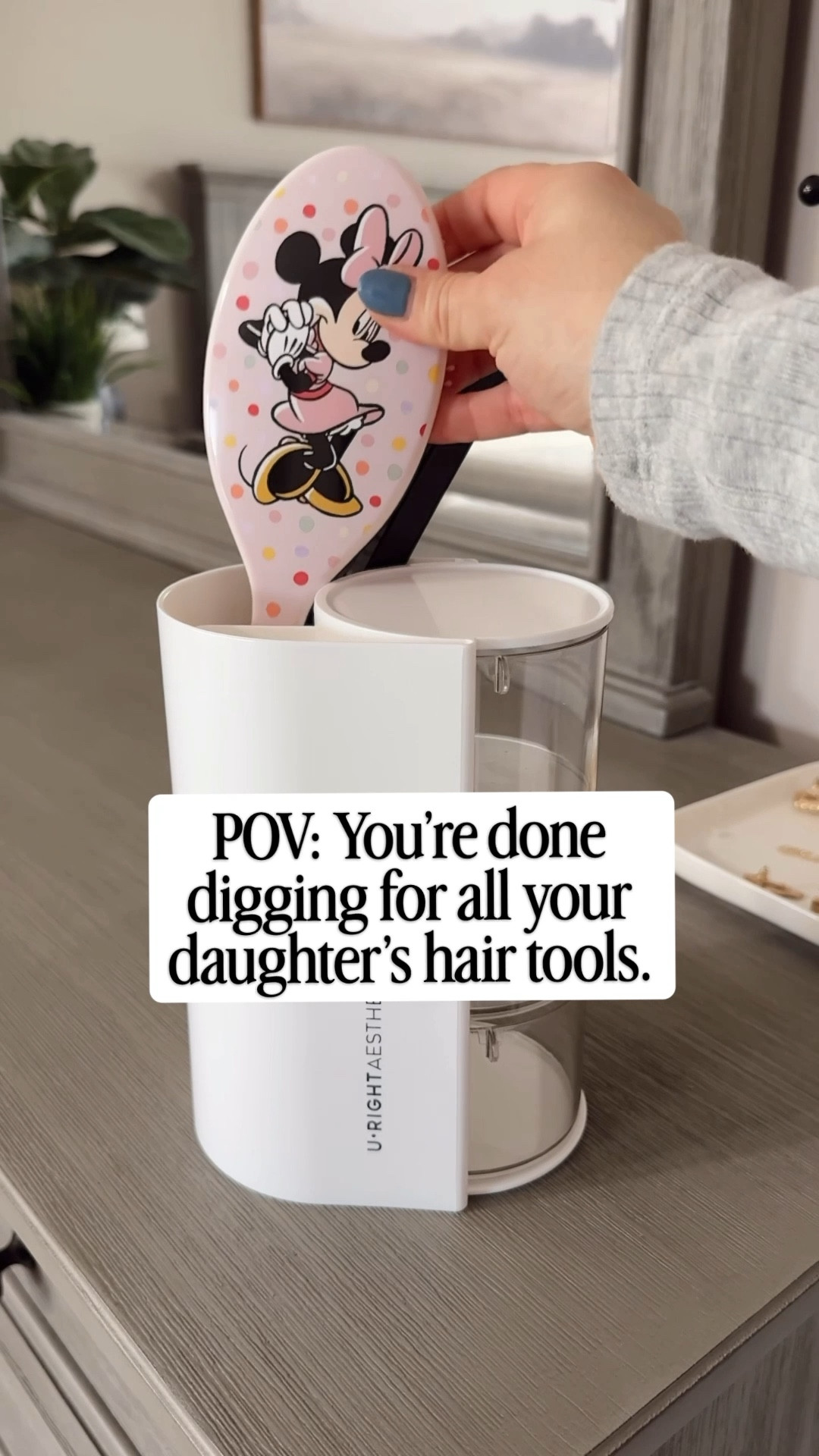 Doing my daughter’s hair used to mean searching drawers, baskets… basically the whole house 😅 This has been one of my favorite hair tool storage ideas because everything she needs lives in one spot. Brushes, tools, and accessories are all contained, and I can pull it out of our cabinet and set it right next to me while I do her hair. It’s made hair tools organization so much easier in our small bathroom.

Linked here! ♥️

#LTKmomlife #LTKBeauty #LTKKids