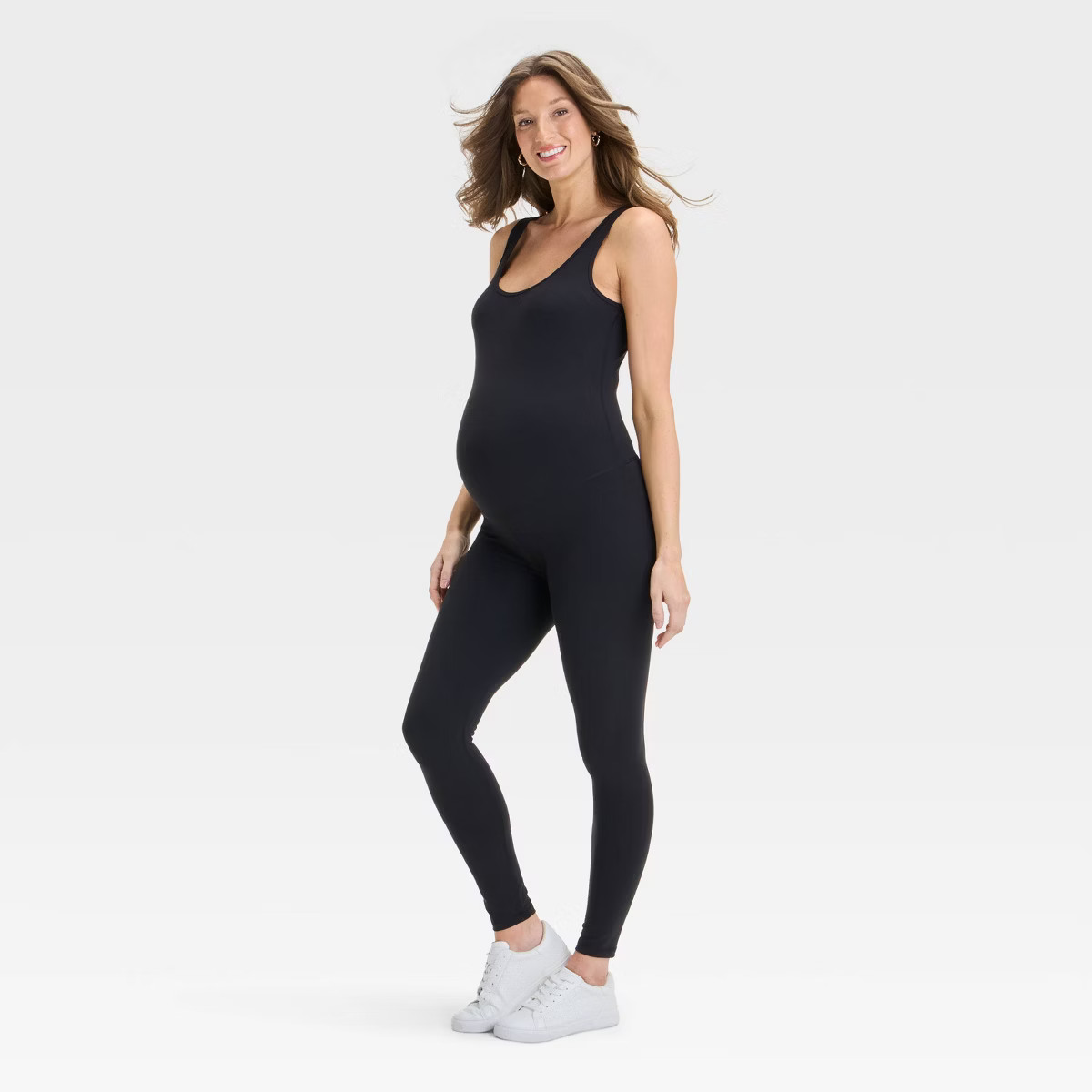 Long Unitard Maternity Jumpsuit - Isabel Maternity by Ingrid & Isabel™ Black | Target