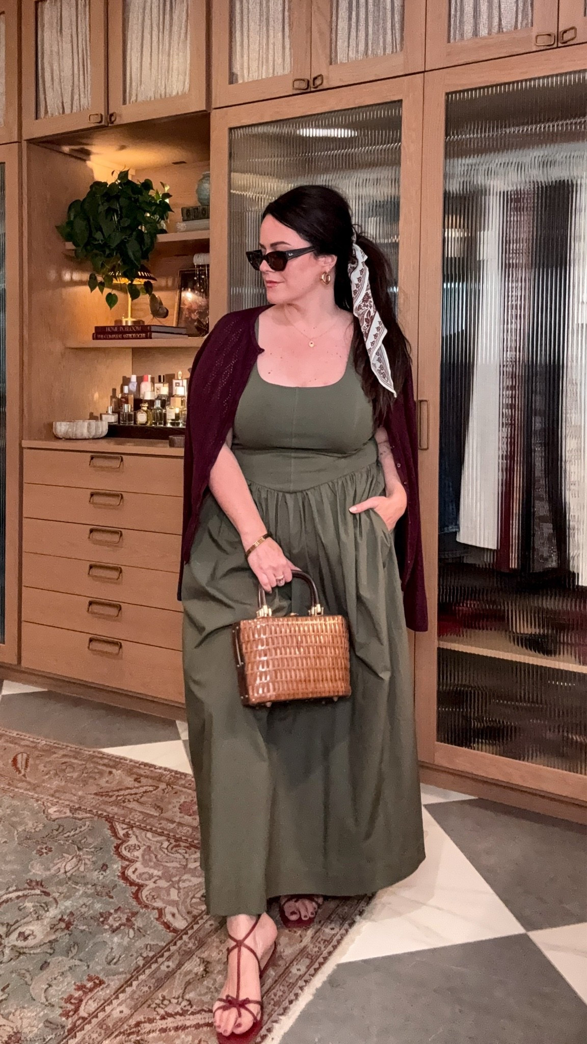midsize summer dress casual outfit 
my maxi dress is on major sale! wearing a large!

#LTKOver40 #LTKMidsize #LTKgrwm