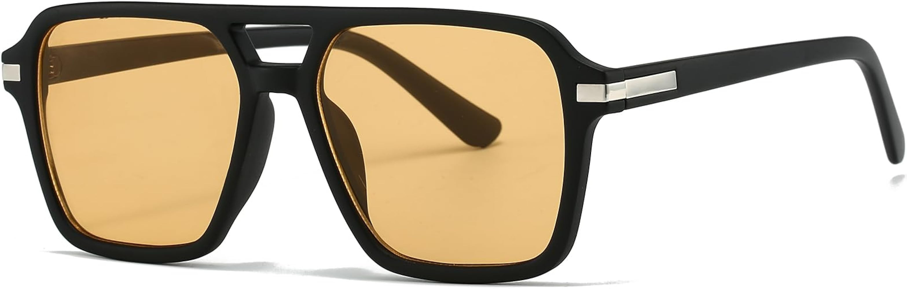 AIEYEZO Square Aviator Sunglasses for Women Men Fashion Retro Square Sun Glasses Classic Aviator ... | Amazon (US)