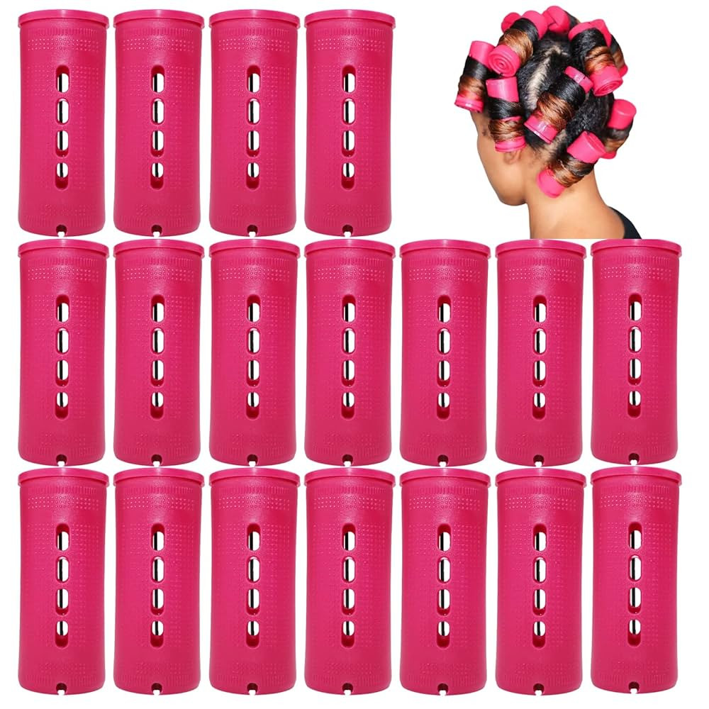 Jumbo Perm Rods 18 Pcs, Extra Large Size 3.25in/8.25cm Length, 1.38in/3.5cm Diameter, Red, Hair R... | Amazon (US)