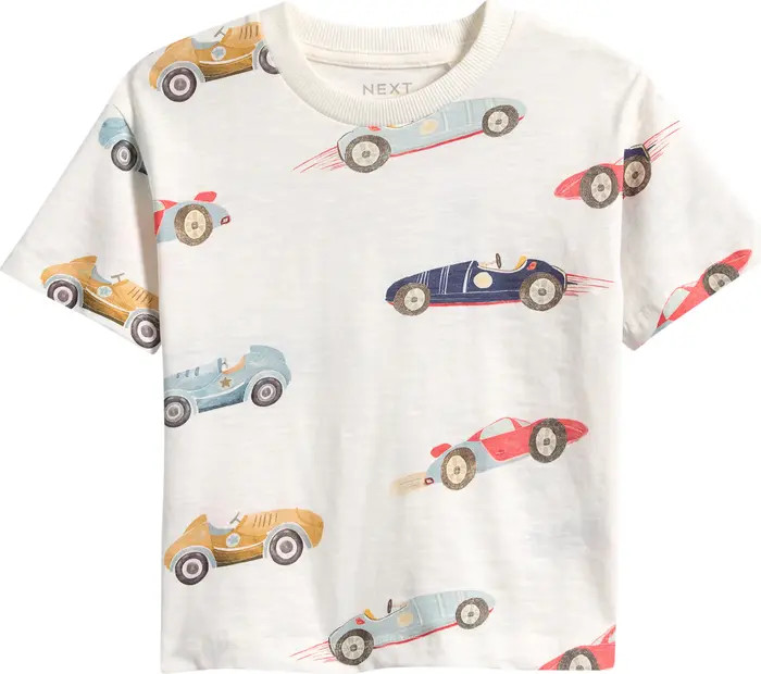 Kids' Racing Car Print T-Shirt | Nordstrom