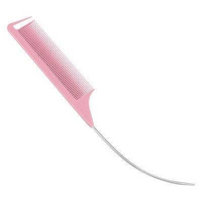 Unique Bargains Durable Rat Tail Comb 1 Pc Light Pink | Target