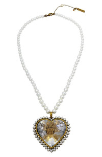 Click for more info about Kurt Geiger London Imitation Pearl & Heart Pendant Necklace | Nordstrom