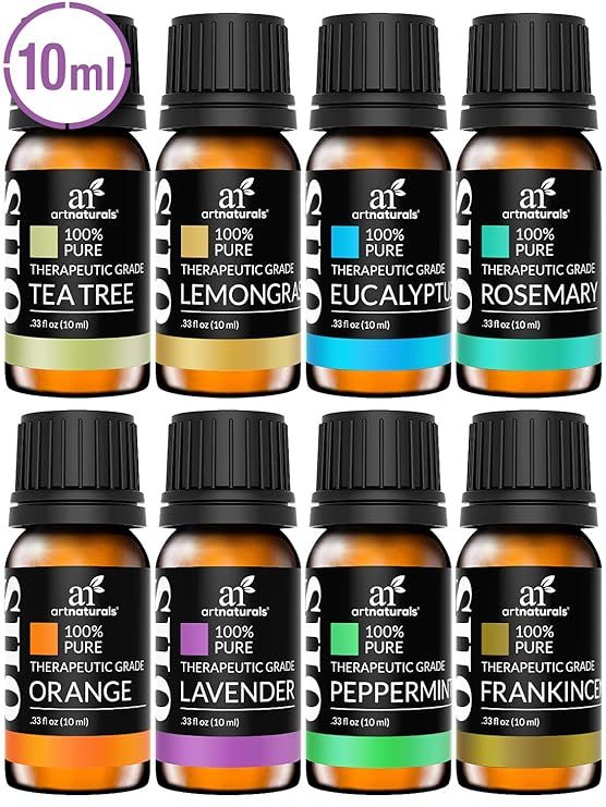 Artnaturals Therapeutic-Grade Aromatherapy Essential Oils Gift Set – (8 x 10ml) - 100% Pure of ... | Amazon (US)