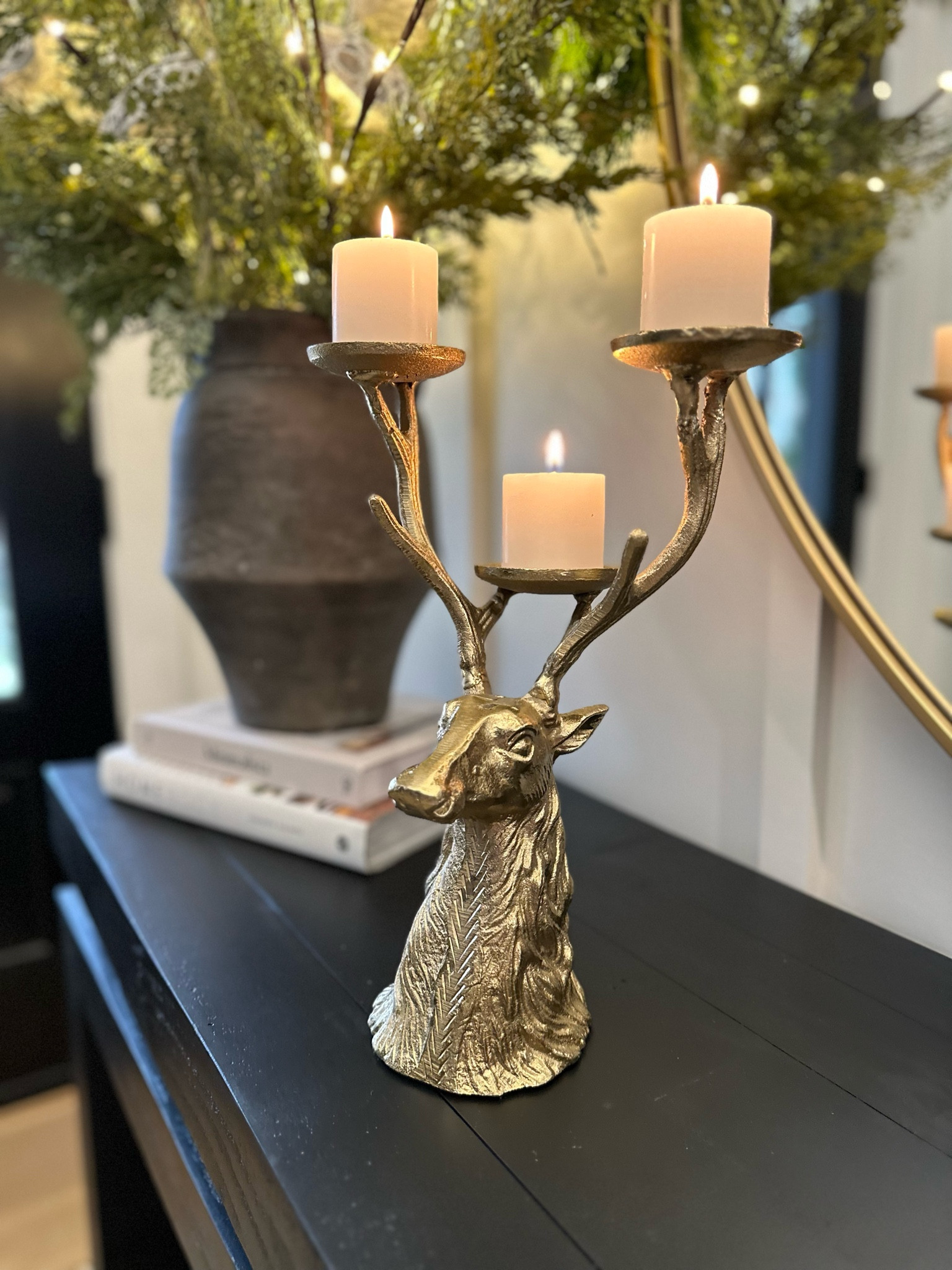 Arhaus stag candle holder dupe from
Walmart! 

#LTKSeasonal #LTKhome #LTKHoliday