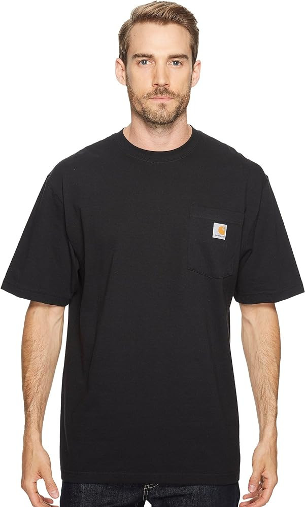 Carhatt Mens Loose Fit Heavyweight ShortSleeve Pocket TShirt | Amazon (US)