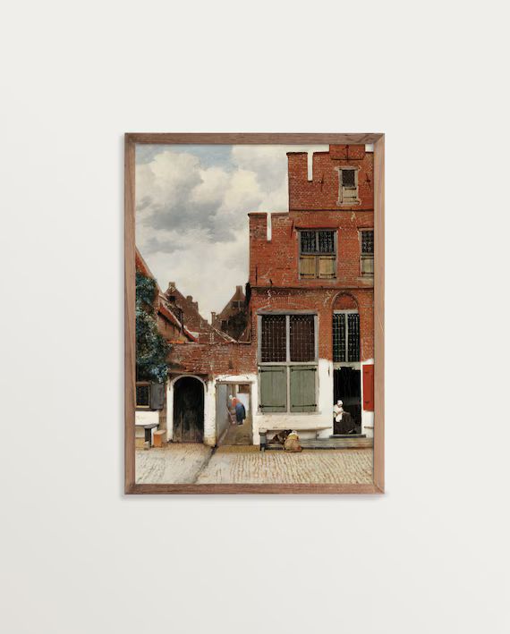 Vintage Street Scene Art  Delft  Antique Oil Painting  - Etsy | Etsy (US)