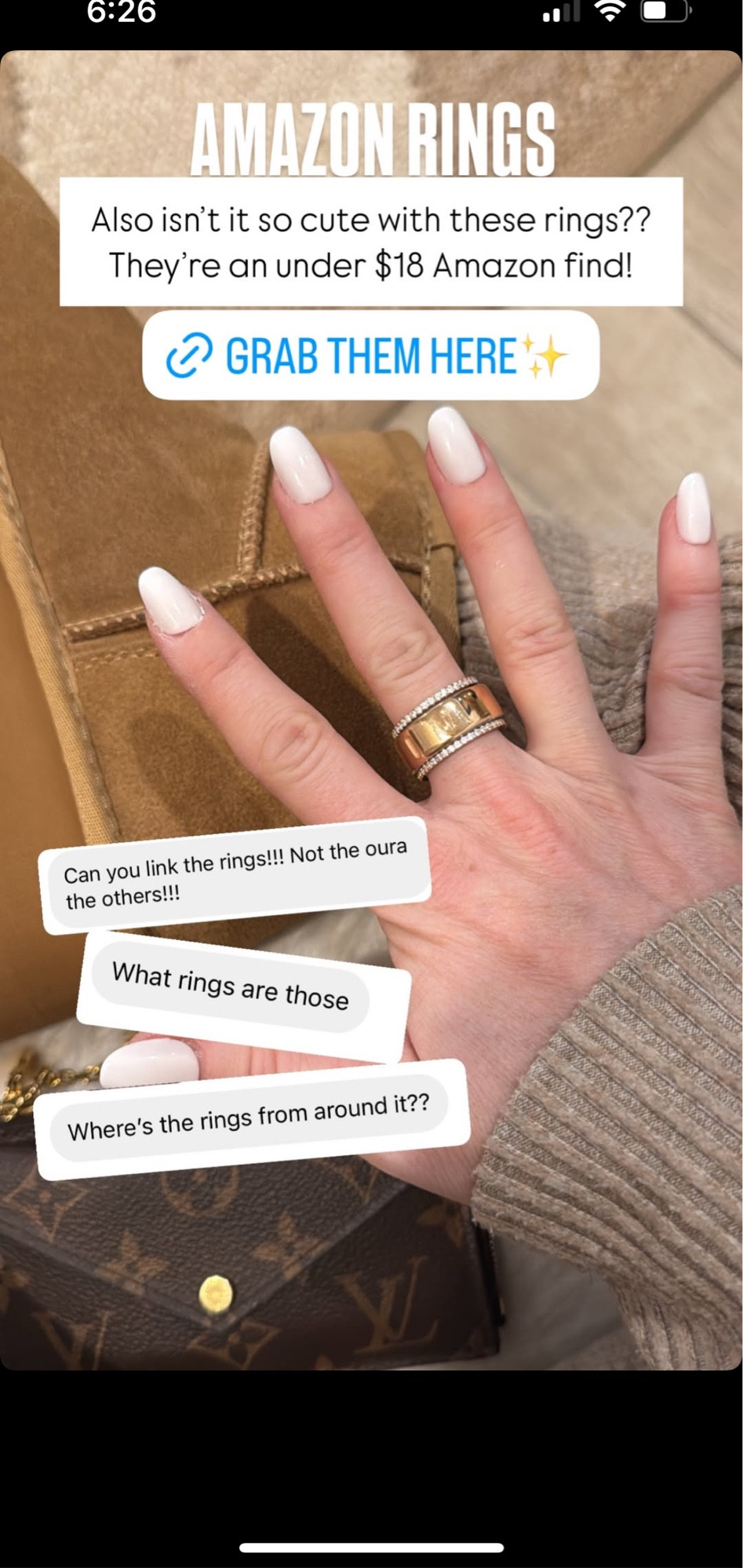 Love these Amazon rings paired with the Oura ring! Super cute and affordable. 

Amazon
Jewerly 
Rings

#LTKFindsUnder50 #LTKFindsUnder100