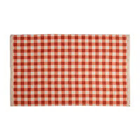 27X45 Scatter Rug Reversible Foliage Orange | The Container Store