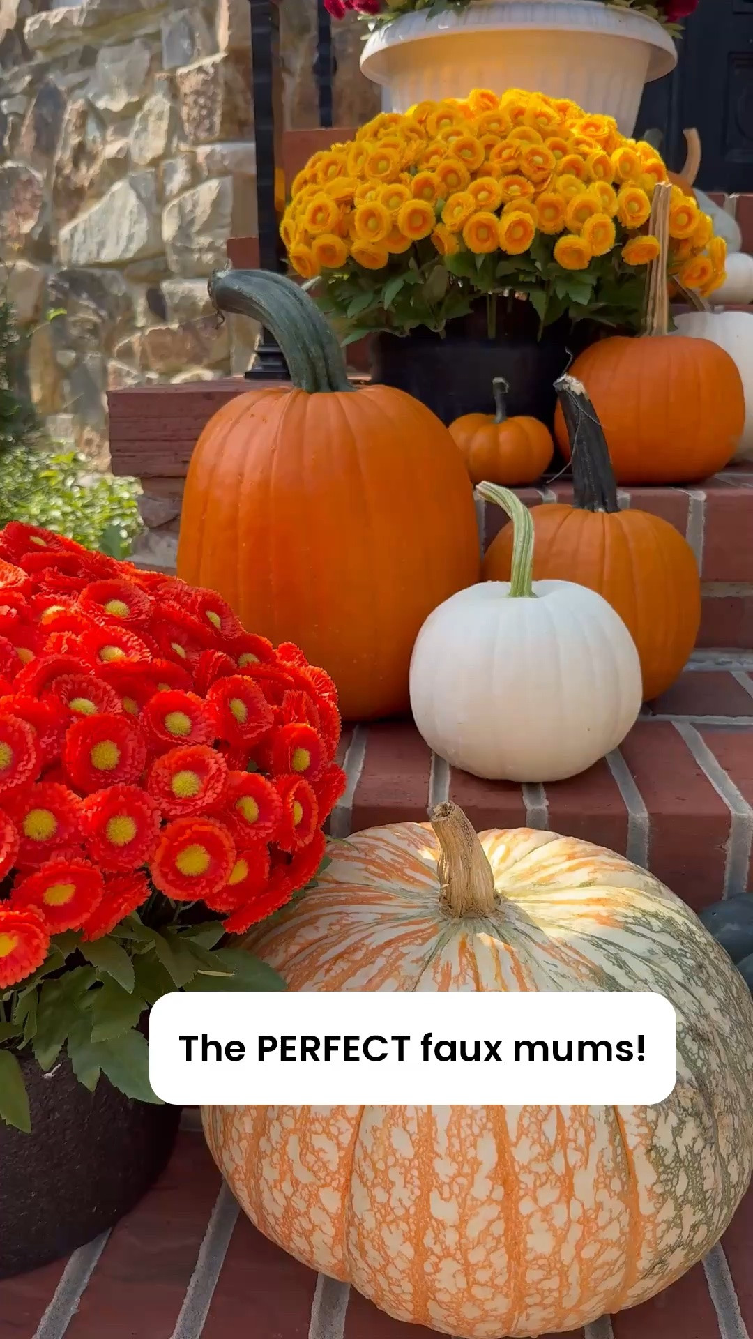 Finished the front porch today! These faux mums are the best.. we bought them last year and they are still in perfect condition!

fall front porch decor, fall porch decorating ideas, pumpkin porch decor, faux mums, autumn home decor, cozy fall home, simple fall decorating, seasonal home decor, fall decorating on a budget, front porch makeover

#LTKHome #LTKSeasonal