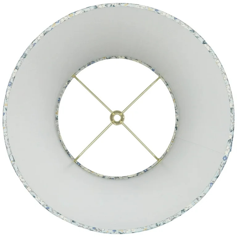 Springcrest Blue Floral Pleated Empire Lamp Shade 8x13x11 (Spider) | Walmart (US)