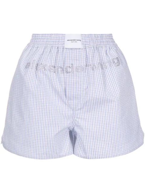 Alexander Wang logo-print Boxer Shorts - Farfetch | Farfetch Global