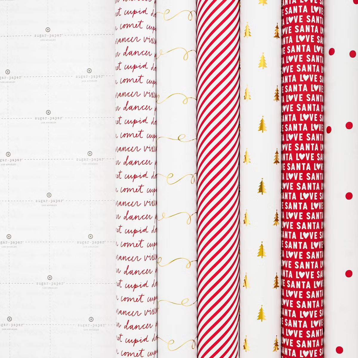 150 sq ft Striped/Polka Dot Gift Wrap 6pk - Sugar Paper™ + Target | Target