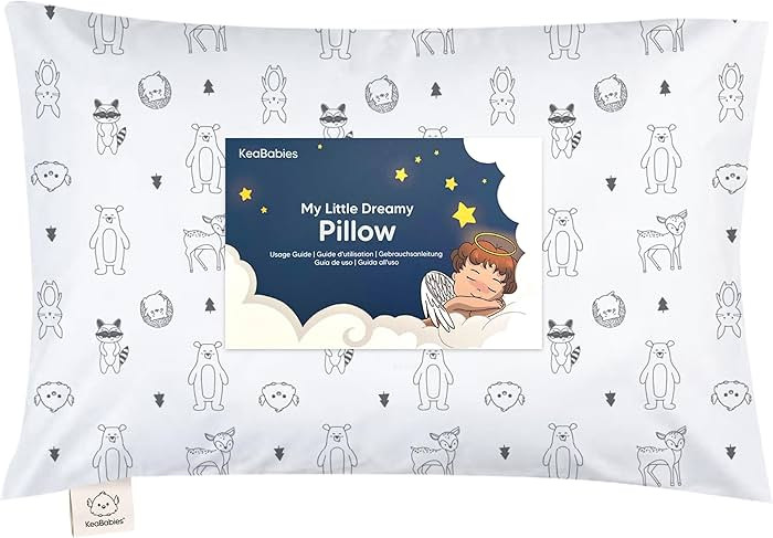 Toddler Pillow with Pillowcase - 13x18 My Little Dreamy Kids Travel Bed Pillows for Sleeping, Org... | Amazon (US)