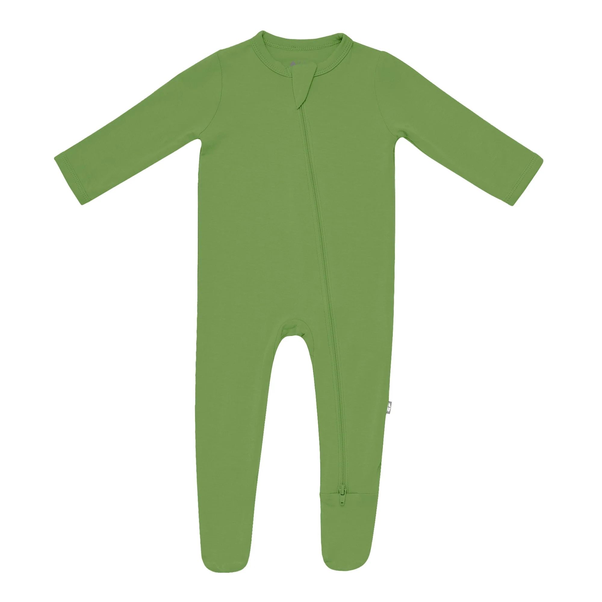 Zippered Footie in Palm | Kyte BABY