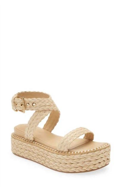 Gemma Flatform Sandal In Natural | Shop Premium Outlets