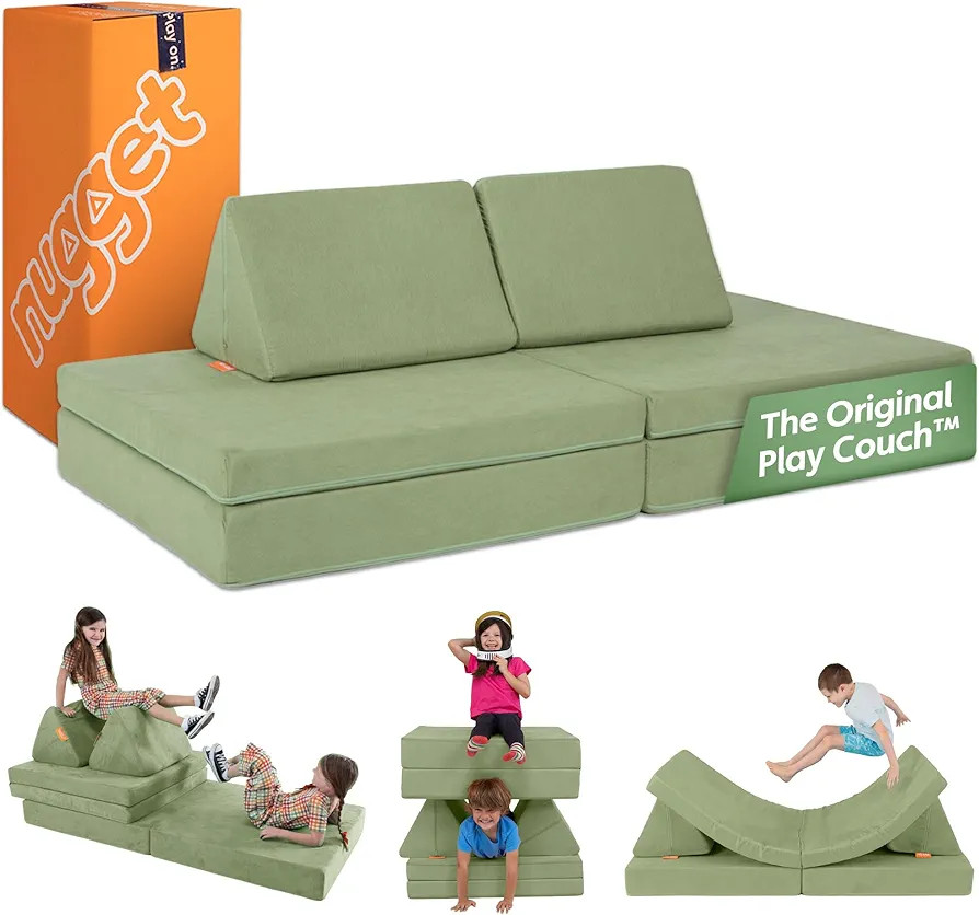 Nugget - The Original Play Couch for Kids - Modular Foam Children's Sofa for Playroom, Imaginatio... | Amazon (US)