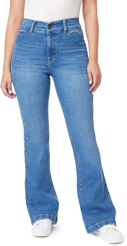 kensie Jeans for Women High-Rise Welt Flare 32-Inch Inseam, Size 0-14 | Amazon (US)