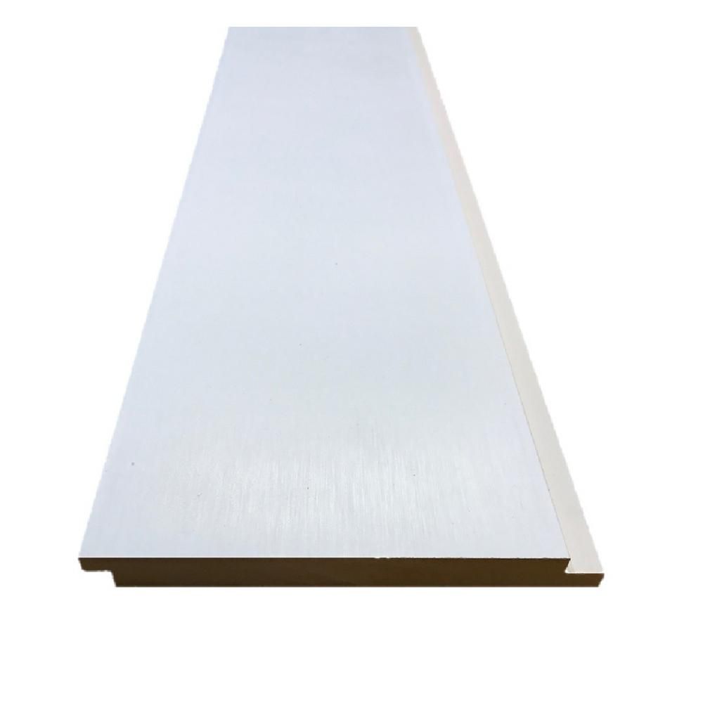 0.591 in. x 6.000 in. x 12 ft. Primed MDF Shiplap Siding | The Home Depot