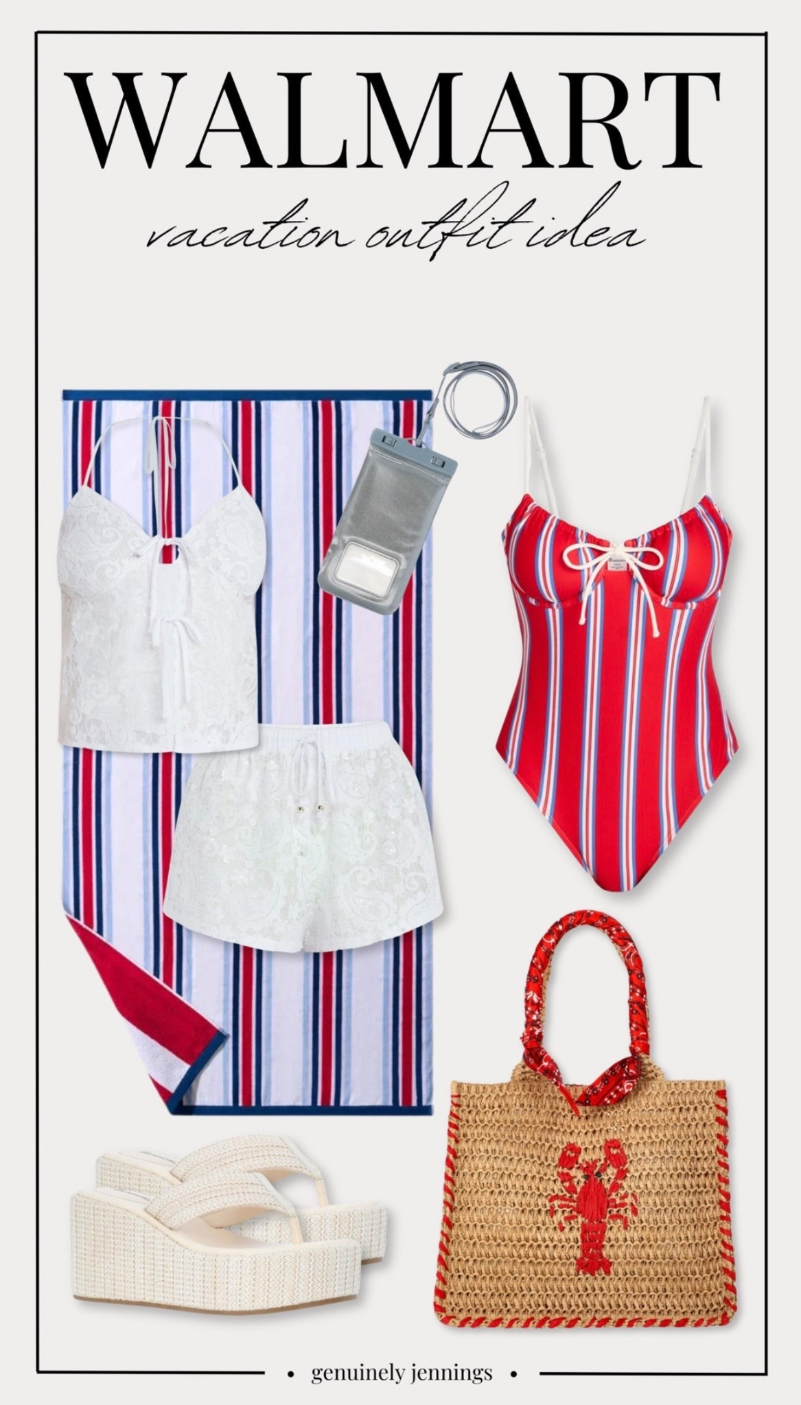Walmart Vacation Outfit Inspo // Perfect for Memorial Day ❤️🤍💙



#LTKSwim #LTKootd #LTKgrwm