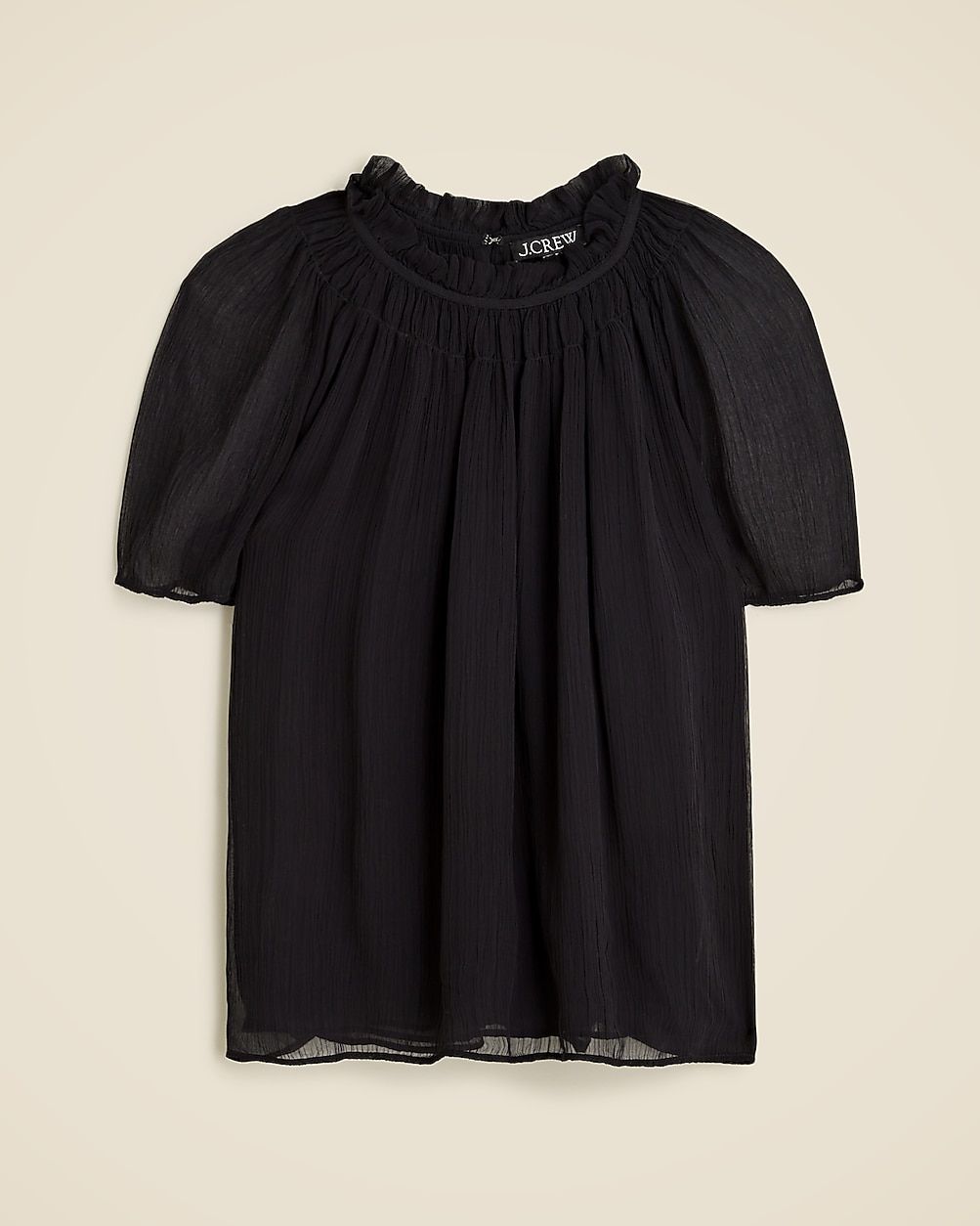 Crinkle chiffon smocked top | J. Crew US