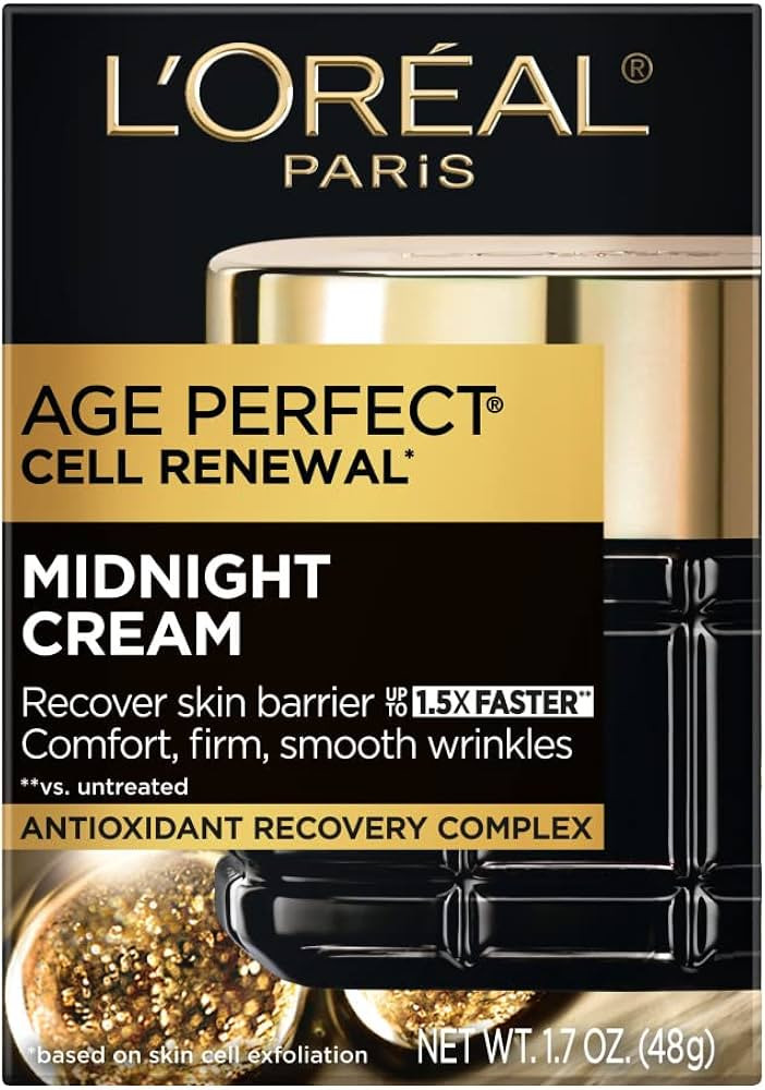 L’Oréal Paris Age Perfect Midnight Cream, Antioxidant Recovery Complex, 1.7 Oz. 1.70 Ounce (Pa... | Amazon (US)