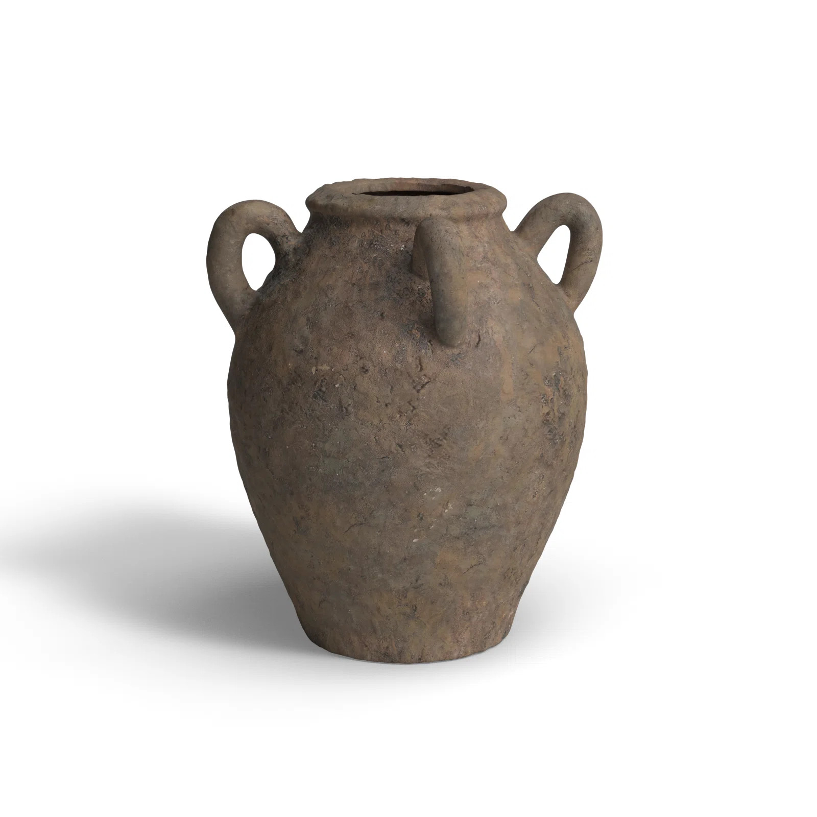 Ceramic Handmade Textured Decorative Vase with Four Handles | Wayfair North America