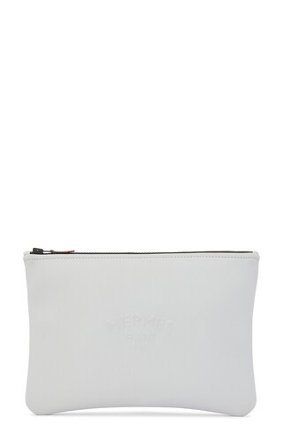 hermes Hermes Bain Pouch in Grey - Grey. Size all. | FWRD 