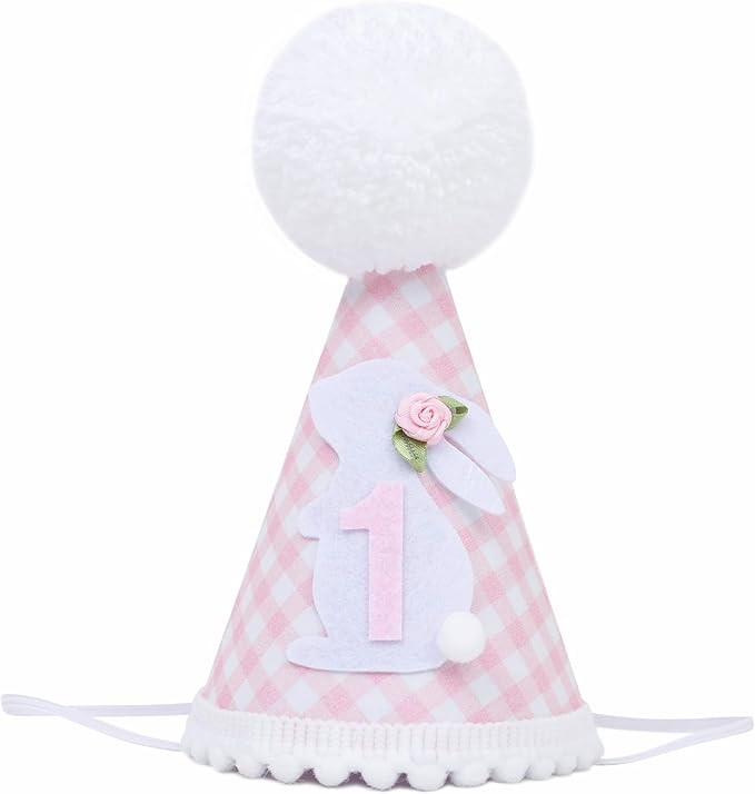 Some Bunny Is One Birthday Hat - Bunny 1st Birthday Decorations For Girls, Spring 1st Birthday De... | Amazon (US)