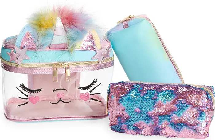 Hannah Caticorn Set of 3 Travel Cases | Nordstrom