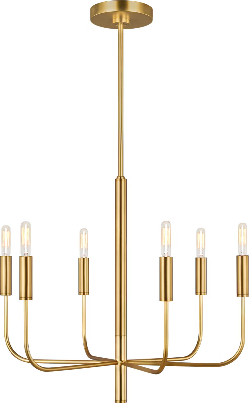 Ellen DeGeneres Brianna Small Chandelier in Burnished Brass - Visual Comfort | Visual Comfort