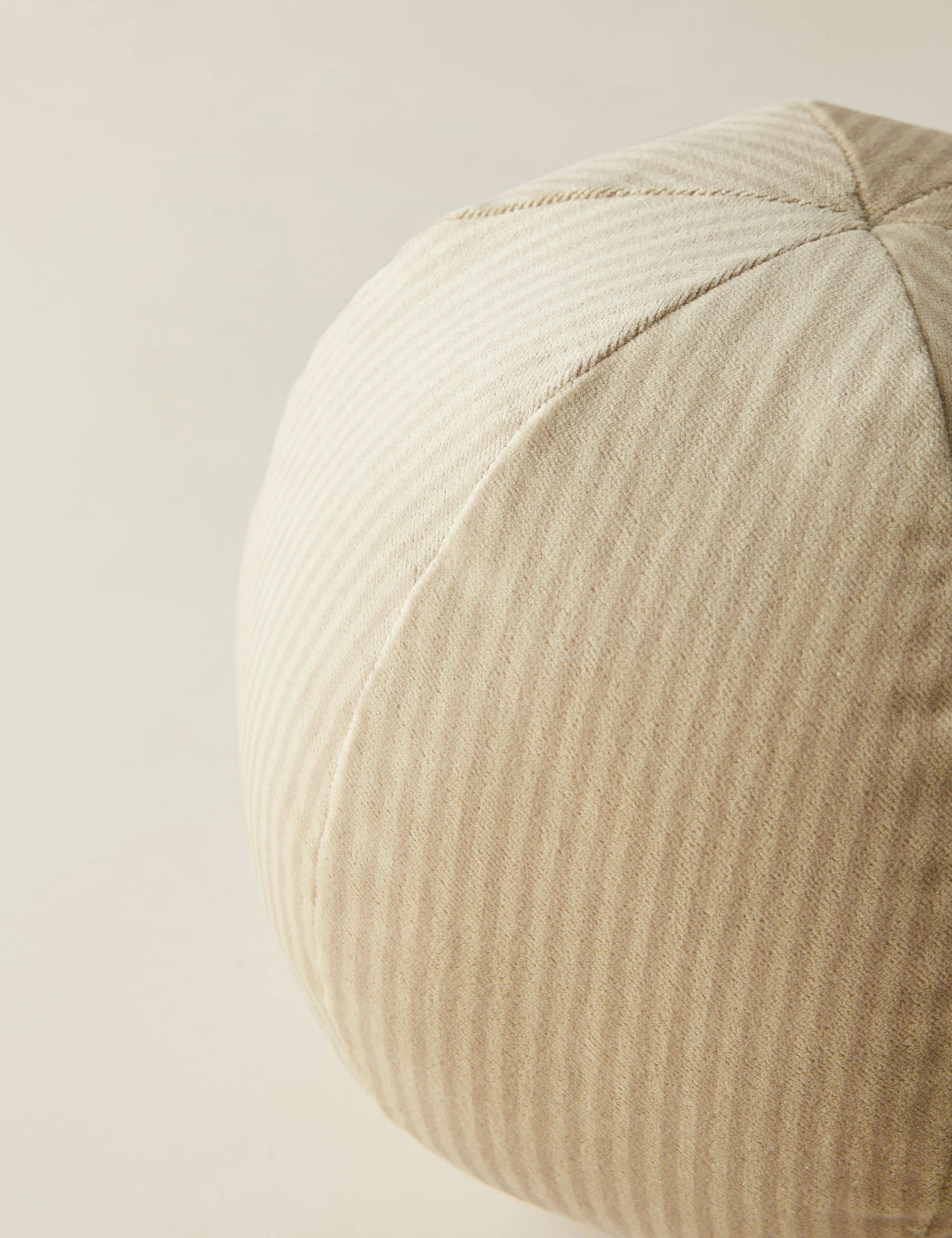 Striped Velvet Ball Pillow by Sarah Sherman Samuel | Lulu and Georgia 