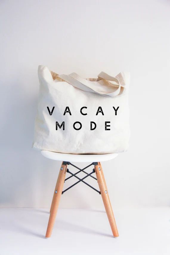 Vacay Mode XL tote bag | Etsy (US)