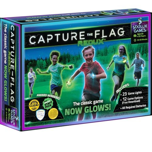 Redux: The Original Glow in The Dark Capture The Flag Game | Ages 8+ | Outdoor Games for Kids and Teens | Glow in the Dark Games | Sports Gifts for Boys | Alternative to Laser Tag Guns & Flag Football | Amazon (US)